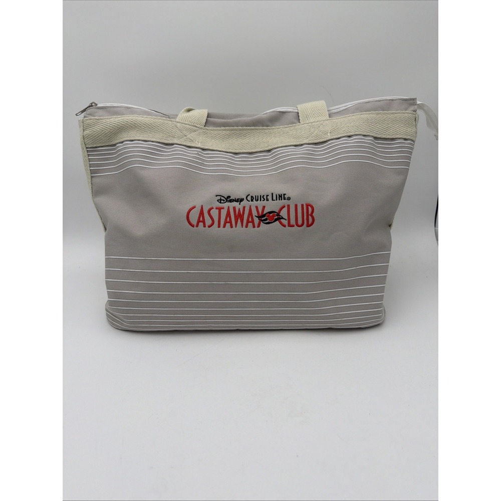 DISNEY CRUISE LINE‎ CASTAWAY CLUB BEACH TOTE BAG  with ZIPPER